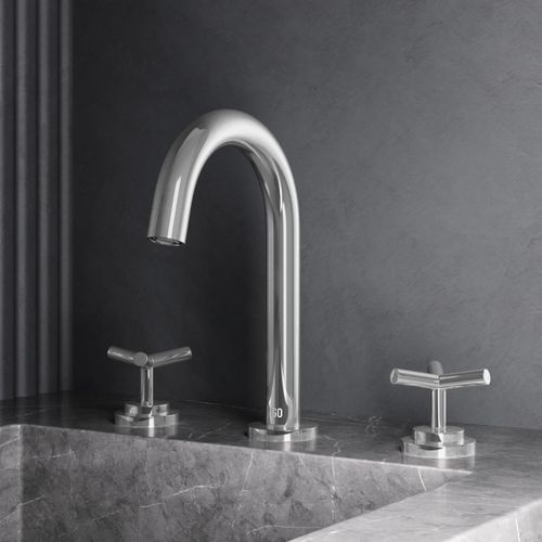 Main product image of Jewel Two Handle Widespread Bathroom Faucet w/ Cross Handles (Handles in Chrome), VG01308CH