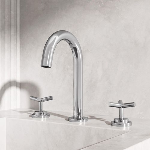 Main product image of Jewel Two Handle Widespread Bathroom Faucet w/ Cross Handles (Handles in Chrome), VG01308CH