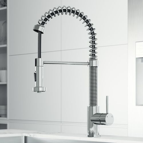 Main product image of Edison Single Handle Pull-Down Sprayer Kitchen Faucet (Chrome), VG02001CH