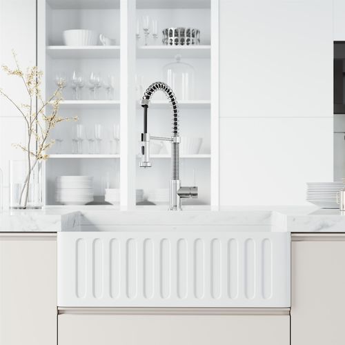 Main product image of Edison Single Handle Pull-Down Sprayer Kitchen Faucet (Chrome), VG02001CH