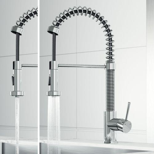 Main product image of Edison Single Handle Pull-Down Sprayer Kitchen Faucet (Chrome), VG02001CH