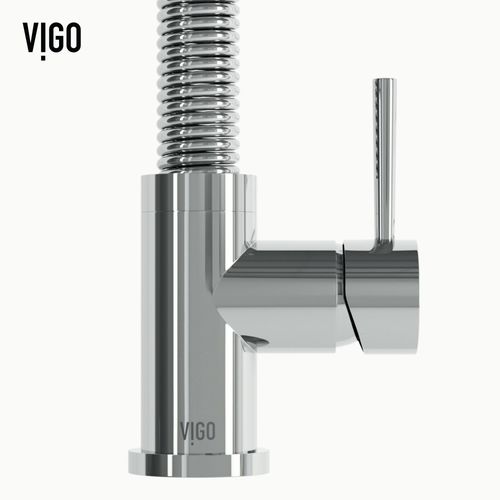 Main product image of Edison Single Handle Pull-Down Sprayer Kitchen Faucet (Chrome), VG02001CH