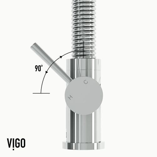 Main product image of Edison Single Handle Pull-Down Sprayer Kitchen Faucet (Chrome), VG02001CH