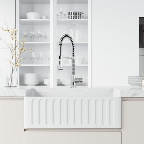 Main product image of Edison Single Handle Pull-Down Sprayer Kitchen Faucet w/ Touchless Sensor (Chrome), VG02001CHS