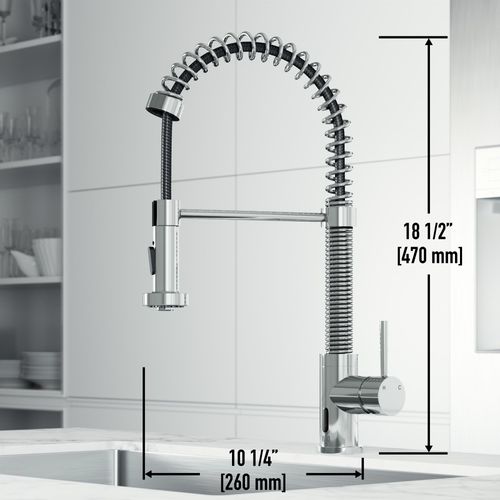 Main product image of Edison Single Handle Pull-Down Sprayer Kitchen Faucet w/ Touchless Sensor (Chrome), VG02001CHS