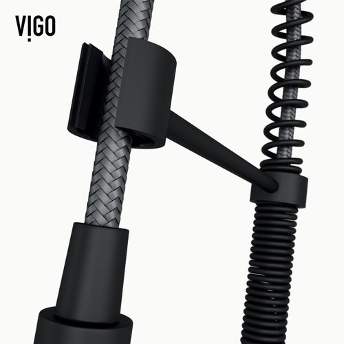 Main product image of Edison Single Handle Pull-Down Sprayer Kitchen Faucet w/ Touchless Sensor (Matte Black), VG02001MBS