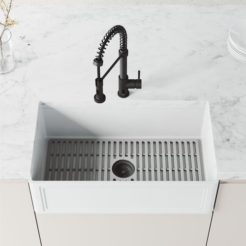 Main product image of Edison Single Handle Pull-Down Sprayer Kitchen Faucet w/ Touchless Sensor (Matte Black), VG02001MBS