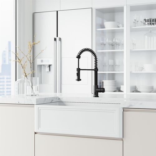 Main product image of Edison Single Handle Pull-Down Sprayer Kitchen Faucet w/ Touchless Sensor (Matte Black), VG02001MBS
