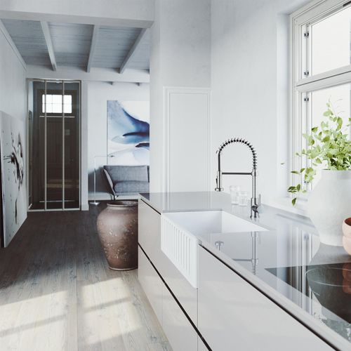Main product image of Edison Single Handle Pull-Down Sprayer Kitchen Faucet (Stainless Steel), VG02001ST