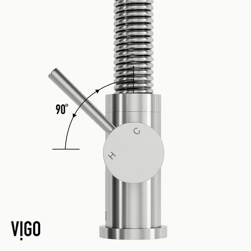 Main product image of Edison Single Handle Pull-Down Sprayer Kitchen Faucet (Stainless Steel), VG02001ST