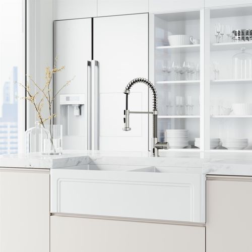 Main product image of Edison Single Handle Pull-Down Sprayer Kitchen Faucet w/ Touchless Sensor (Stainless Steel), VG02001STS
