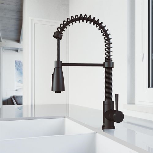 Main product image of Brant Single Handle Pull-Down Sprayer Kitchen Faucet (Matte Black), VG02003MB