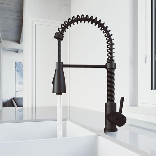 Main product image of Brant Single Handle Pull-Down Sprayer Kitchen Faucet (Matte Black), VG02003MB