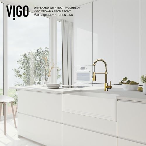 Main product image of Brant Single Handle Pull-Down Sprayer Kitchen Faucet (Matte Brushed Gold), VG02003MG