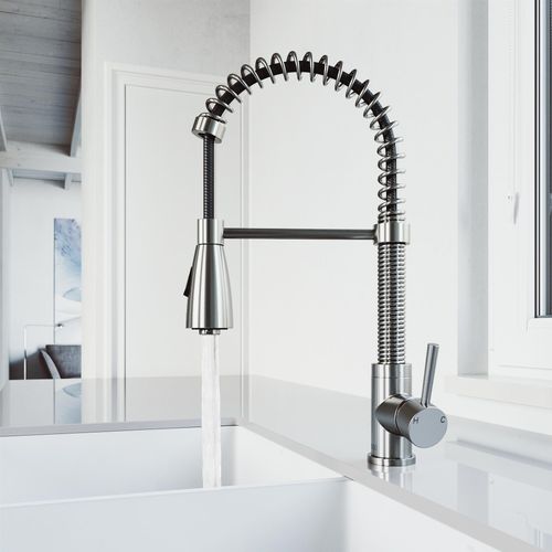 Main product image of Brant Single Handle Pull-Down Sprayer Kitchen Faucet (Stainless Steel), VG02003ST