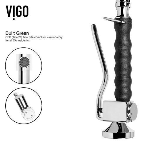 Main product image of Zurich Single Handle Pull-Down Sprayer Kitchen Faucet (Chrome), VG02007CH