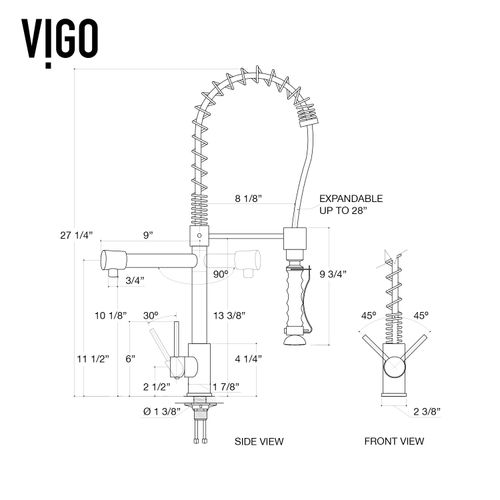 Main product image of Zurich Single Handle Pull-Down Sprayer Kitchen Faucet (Matte Black), VG02007MB