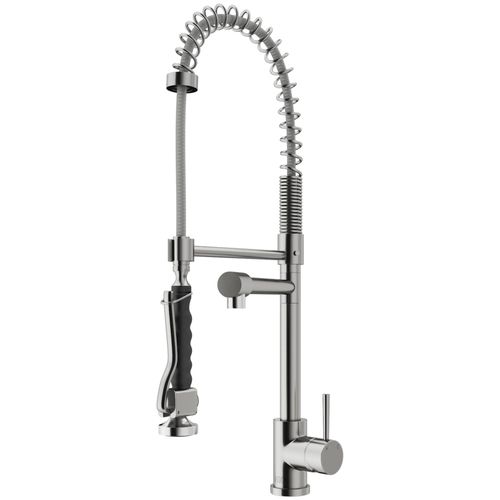 Main product image of Zurich Single Handle Pull-Down Sprayer Kitchen Faucet (Stainless Steel), VG02007ST
