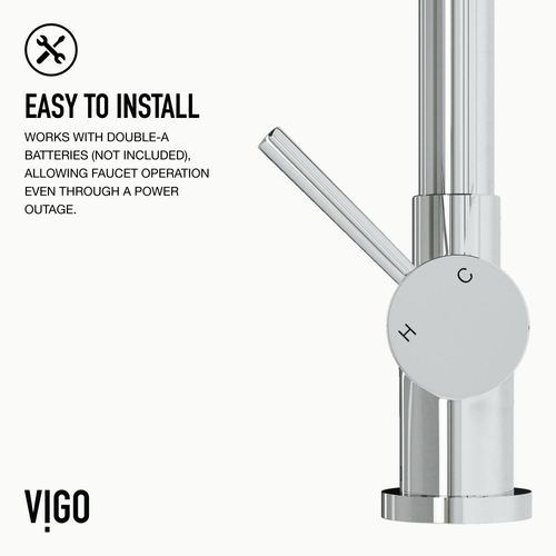 Main product image of Gramercy Single Handle Pull-Down Sprayer Kitchen Faucet w/ Touchless Sensor (Chrome), VG02008CHS