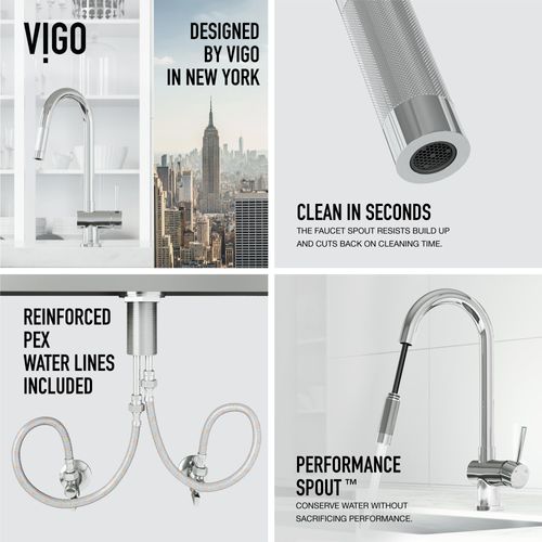 Main product image of Gramercy Single Handle Pull-Down Sprayer Kitchen Faucet w/ Touchless Sensor (Chrome), VG02008CHS