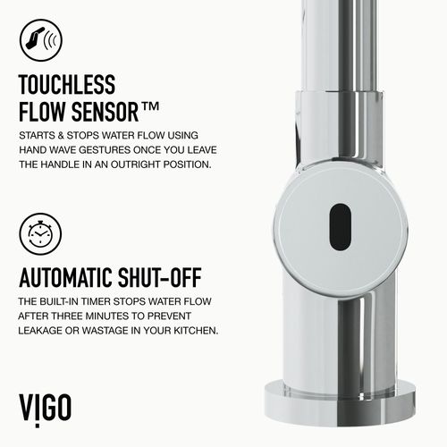 Main product image of Gramercy Single Handle Pull-Down Sprayer Kitchen Faucet w/ Touchless Sensor (Chrome), VG02008CHS