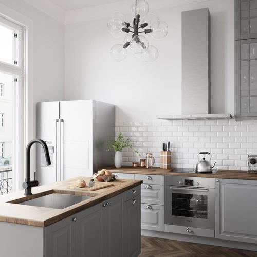 Main product image of Gramercy Single Handle Pull-Down Spout Kitchen Faucet (Matte Black), VG02008MB