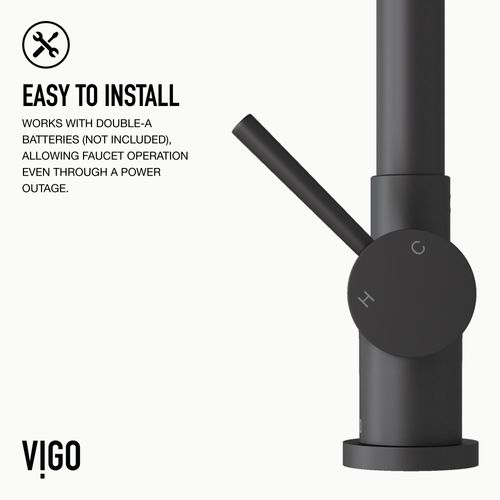 Main product image of Gramercy Single Handle Pull-Down Sprayer Kitchen Faucet w/ Touchless Sensor (Matte Black), VG02008MBS