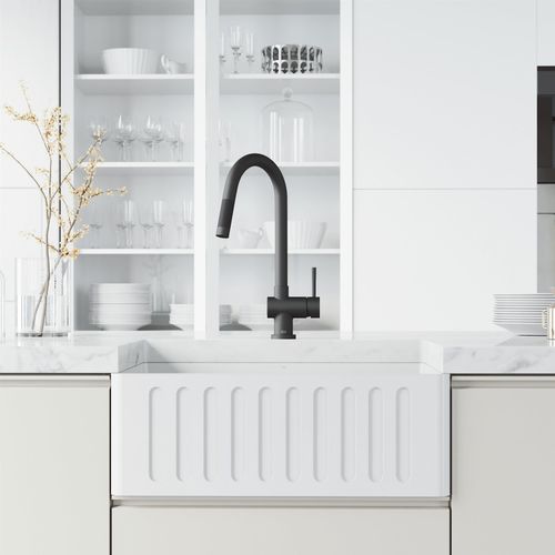 Main product image of Gramercy Single Handle Pull-Down Sprayer Kitchen Faucet w/ Touchless Sensor (Matte Black), VG02008MBS