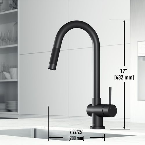 Main product image of Gramercy Single Handle Pull-Down Sprayer Kitchen Faucet w/ Touchless Sensor (Matte Black), VG02008MBS