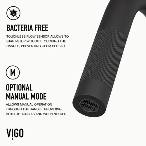 Main product image of Gramercy Single Handle Pull-Down Sprayer Kitchen Faucet w/ Touchless Sensor (Matte Black), VG02008MBS