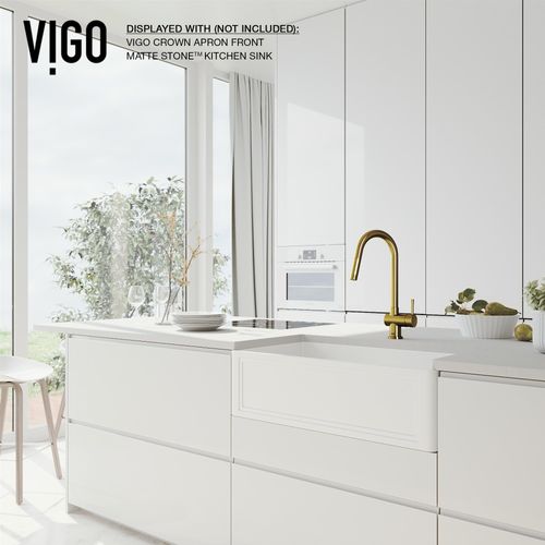 Main product image of Gramercy Single Handle Pull-Down Spout Kitchen Faucet (Matte Brushed Gold), VG02008MG