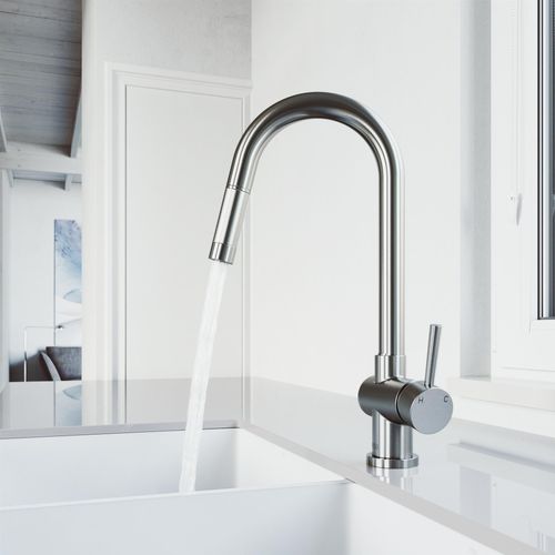 Main product image of Gramercy Single Handle Pull-Down Spout Kitchen Faucet (Stainless Steel), VG02008ST