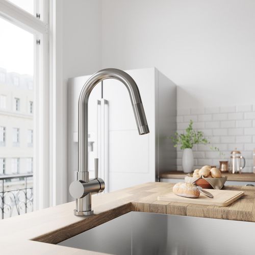Main product image of Gramercy Single Handle Pull-Down Spout Kitchen Faucet (Stainless Steel), VG02008ST
