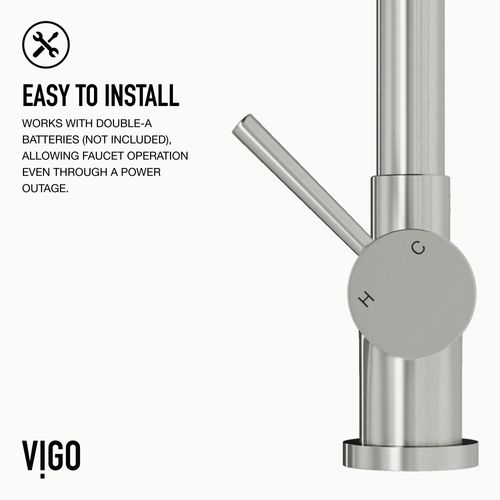 Main product image of Gramercy Single Handle Pull-Down Sprayer Kitchen Faucet with Touchless Sensor (Stainless Steel), VG02008STS