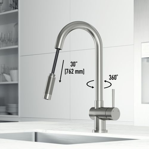 Main product image of Gramercy Single Handle Pull-Down Sprayer Kitchen Faucet with Touchless Sensor (Stainless Steel), VG02008STS