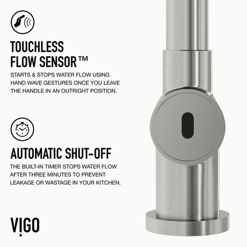 Main product image of Gramercy Single Handle Pull-Down Sprayer Kitchen Faucet with Touchless Sensor (Stainless Steel), VG02008STS
