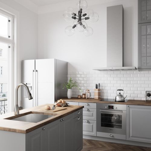 Main product image of Aylesbury Single Handle Pull-Down Sprayer Kitchen Faucet (Stainless Steel), VG02013ST