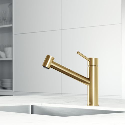 Main product image of Branson Pull-Out Spray Kitchen Faucet (Matte Brushed Gold), VG02021MG
