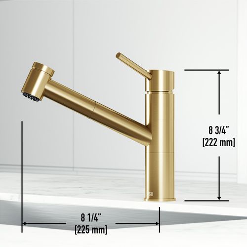 Main product image of Branson Pull-Out Spray Kitchen Faucet (Matte Brushed Gold), VG02021MG