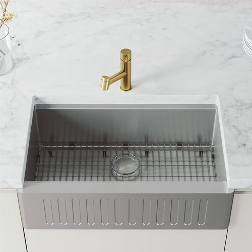 Main product image of Branson Pull-Out Spray Kitchen Faucet (Matte Brushed Gold), VG02021MG