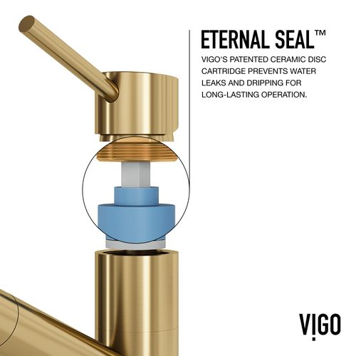 Main product image of Branson Pull-Out Spray Kitchen Faucet (Matte Brushed Gold), VG02021MG