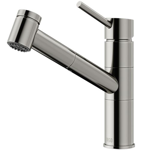 Main product image of Branson Single Handle Pull-Out Sprayer Kitchen Faucet (Stainless Steel), VG02021ST