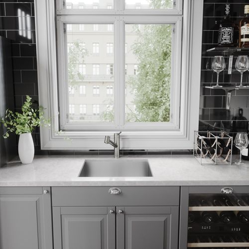 Main product image of Branson Single Handle Pull-Out Sprayer Kitchen Faucet (Stainless Steel), VG02021ST