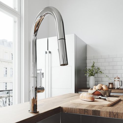 Main product image of Greenwich Single Handle Pull-Down Sprayer Kitchen Faucet (Chrome), VG02029CH