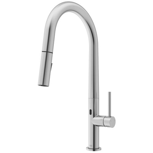 Main product image of Greenwich Single Handle Pull-Down Sprayer Kitchen Faucet w/ Touchless Sensor (Stainless Steel), VG02029STS