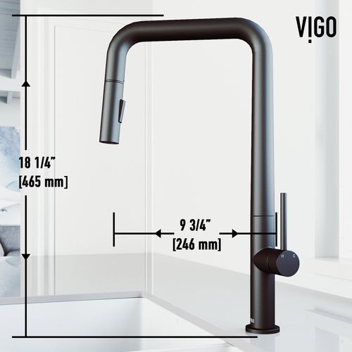 Main product image of Parsons Single Handle Pull-Down Sprayer Kitchen Faucet (Matte Black), VG02031MB