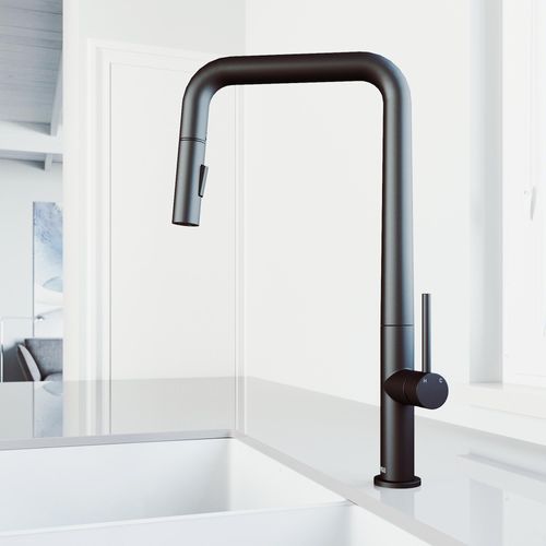 Main product image of Parsons Single Handle Pull-Down Sprayer Kitchen Faucet (Matte Black), VG02031MB