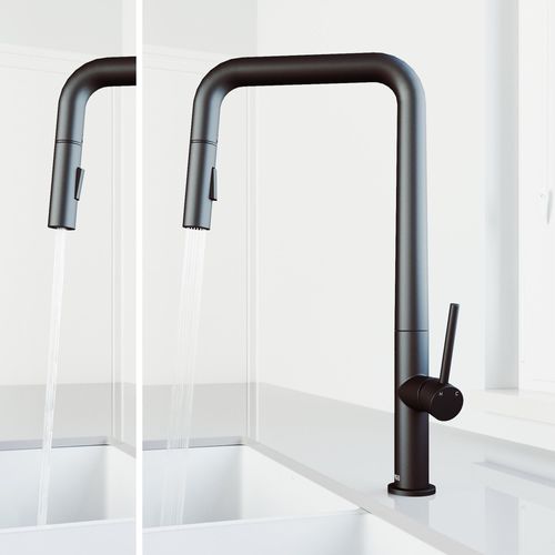 Main product image of Parsons Single Handle Pull-Down Sprayer Kitchen Faucet (Matte Black), VG02031MB