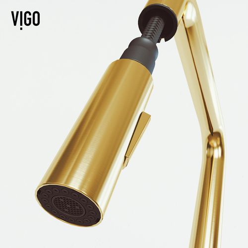 Main product image of Parsons Single Handle Pull-Down Sprayer Kitchen Faucet (Matte Brushed Gold), VG02031MG