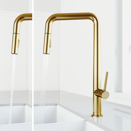 Main product image of Parsons Single Handle Pull-Down Sprayer Kitchen Faucet (Matte Brushed Gold), VG02031MG